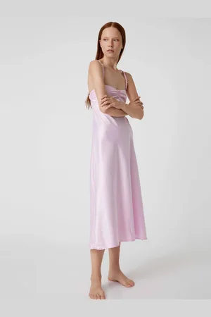 Koton Women Solid A-Line Midi Dress