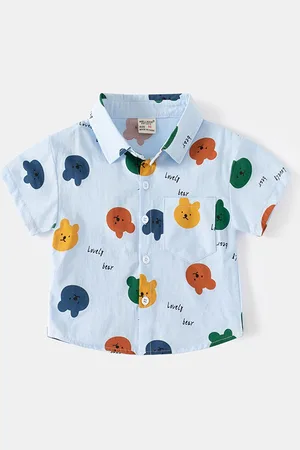 LULU & SKY Boys Opaque Printed Casual Shirt