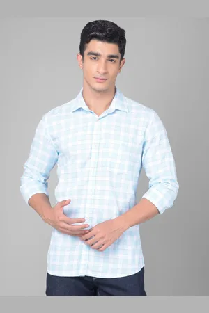 Crimsoune Club Slim Fit Gingham Checked Pure Cotton Casual Shirt