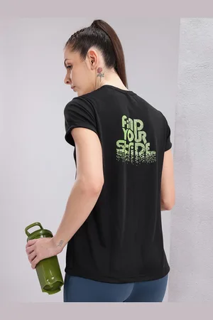 HRX Women Brand Logo Detail Rapid-Dry Running T-shirt