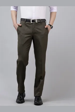 Park Avenue Men Striped Formal Trousers