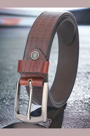 Metronaut Men Textured Leather Formal Belt