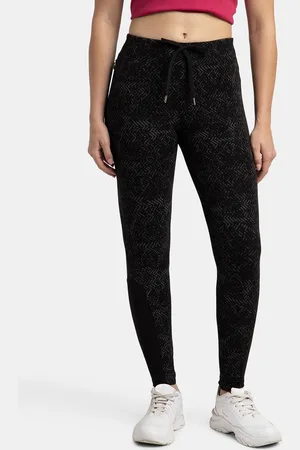 Jockey Super Combed Cotton Stretch Yoga Pants with Side Zipper Pocket-AA01