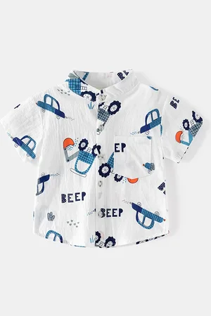 LULU & SKY Boys Opaque Printed Casual Shirt