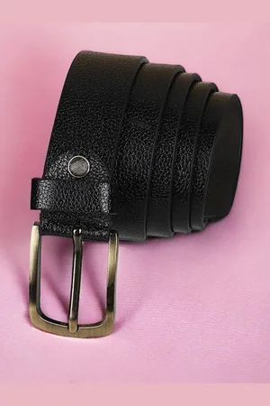 Metronaut Men Textured Leather Formal Belt
