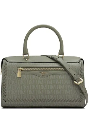 Da Milano Leather Shopper Satchel with Cut Work