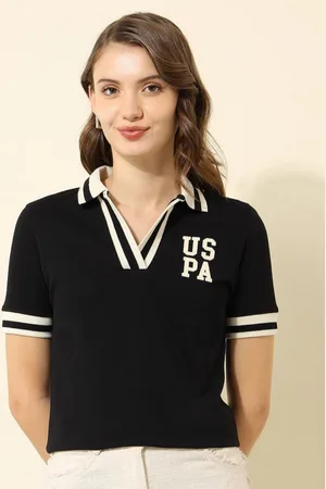Ralph Lauren Typography Printed Polo Collar Regular Fit Cotton T-shirt