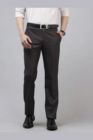 Park Avenue Men Checked Formal Trousers