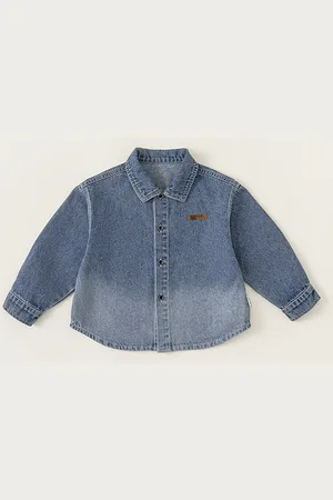 LULU & SKY Boys Faded Opaque Casual Shirt