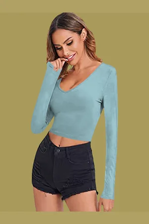 Dream Beauty Fashion Women Fitted Crop Top