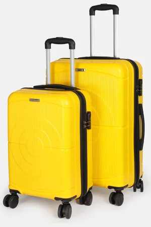 Teakwood Leathers Concentrix Set of 2 360-Degree Rotation Hard Sided Trolley Bag - 95L