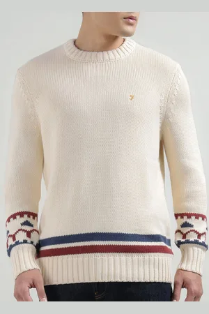 Farah Men Striped Cotton Pullover