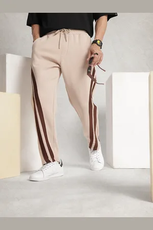 WROGN Men Striped Detail Regular Track Pants