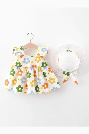 LULU & SKY Girl Floral Print Fit & Flare Dress