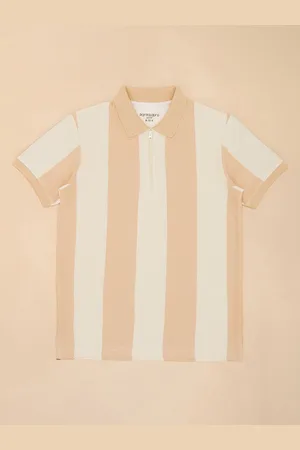 Pantaloons Boys Striped Polo Collar Cotton T-shirt