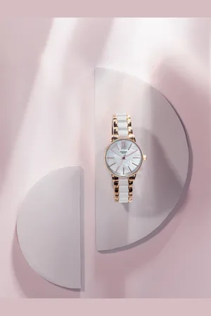 Sonata Women Poze Mother of Pearl Dial Straps Analogue Quartz Watch SP80051KM01W