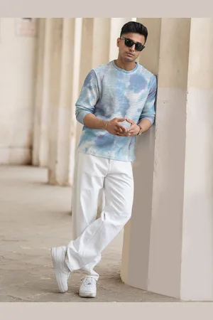 Powerlook Men Dyed Round Neck Regular Fit T-shirt