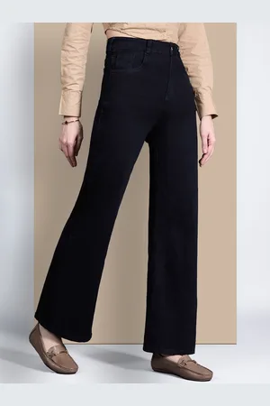 Chemistry Women Wide Leg High-Rise Heavy Fade Stretchable Jeans