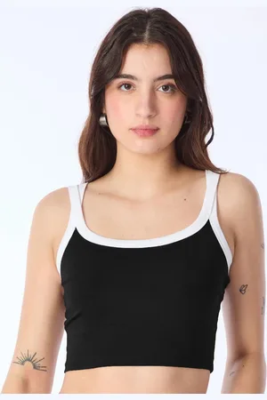 Moda Rapido Women Round Neck Fitted Crop Top
