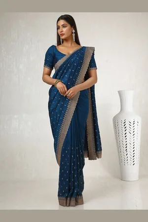 Soch Embellished Beads and Stones Tussar Saree