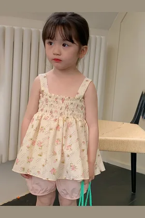 LULU & SKY Girls Floral Printed A-Line Dress