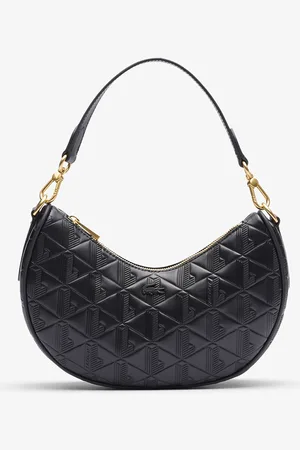 Lacoste Leather Structured Sling Bag with Quilted