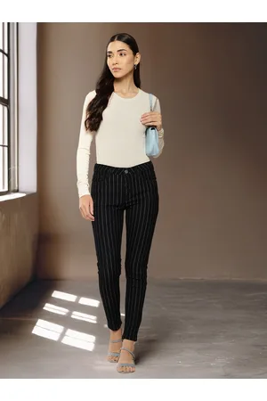Chemistry Women Skinny Fit Striped Stretchable Jeans