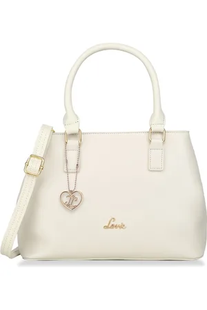 LAVIE Women Solid Structured Leather Satchel Bag