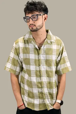 Moda Rapido Women Comfort Gingham Checks Opaque Checked Casual Shirt