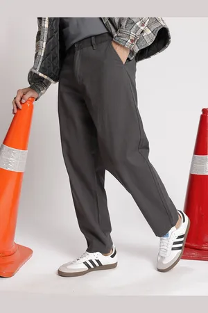 WROGN Men Oversized Fit Pure Cotton Chinos Trousers