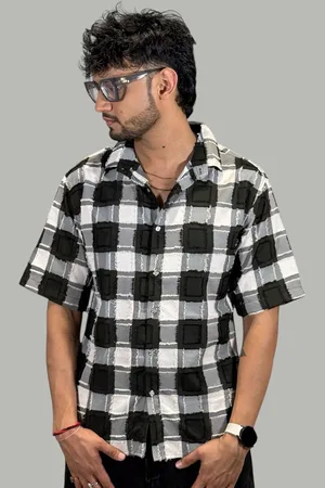 Moda Rapido Women Comfort Gingham Checks Opaque Checked Casual Shirt