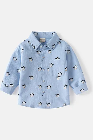 LULU & SKY Boys Opaque Printed Casual Shirt