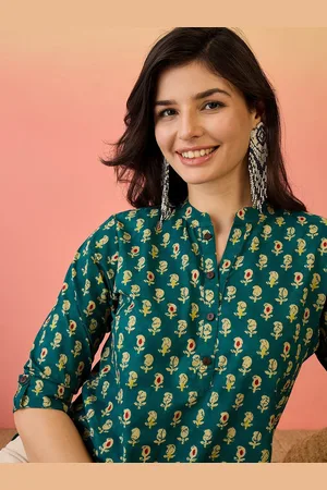Sangria Women Printed Pure Cotton Top