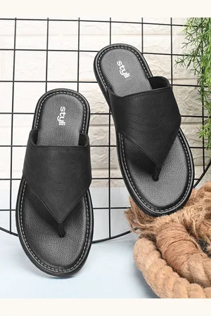 Styli Men Faux Leather Casual Sandals