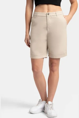 Jockey Super Combed Cotton Woven Twill Fabric Relaxed Fit Shorts-A125