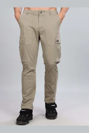 HERE&NOW Men Slim Fit Cargos Trousers