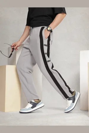 WROGN Men Striped Detail Regular Track Pants