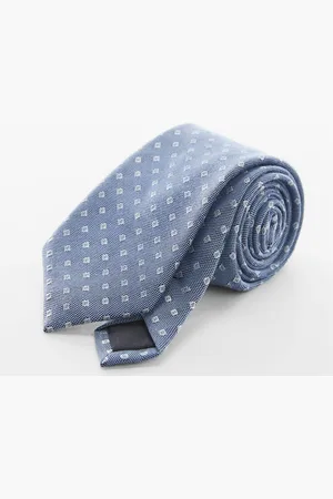 MANGO Micro Printed Formal Broad Tie