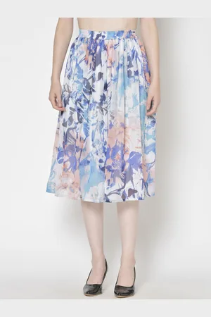 Moda Rapido Printed A-Line Midi Skirt
