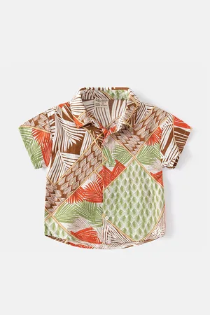 LULU & SKY Boys Opaque Printed Casual Shirt
