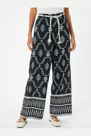 Koton Women Printed Trousers