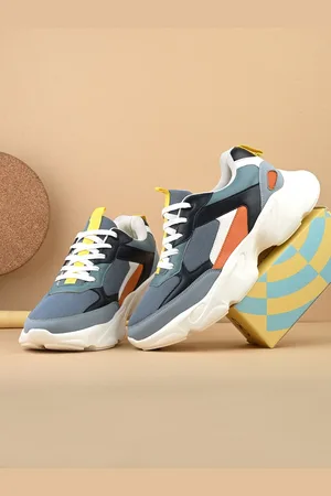 Styli Men Colorblock Chunky Sneakers