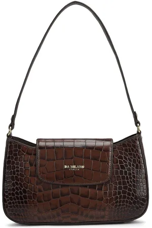 Da Milano Women Textured Leather Shopper Handheld Bag
