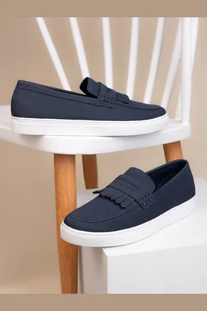 Styli Men Suede Casual Fringed Slip On Loafers