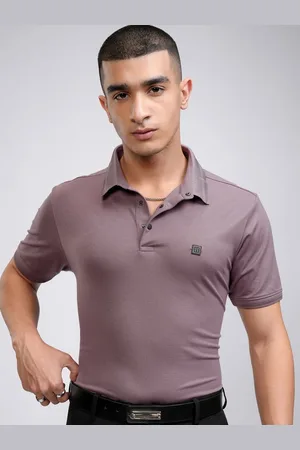 Highlander Men Knitted Textured Polo Tshirt