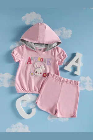 Max Collection Girls Printed T-shirt with Shorts