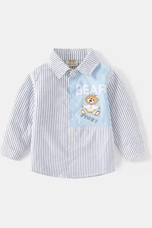 LULU & SKY Boys Opaque Striped Casual Shirt