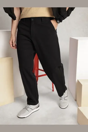 WROGN Men Chinos Pure Cotton Trousers