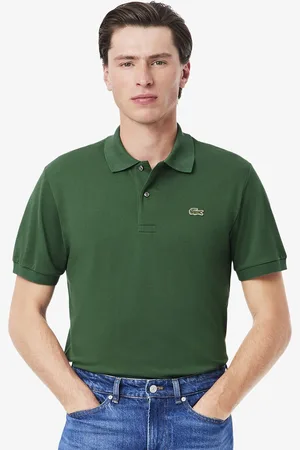 Lacoste Men Polo Collar Extended Sleeves Applique T-shirt