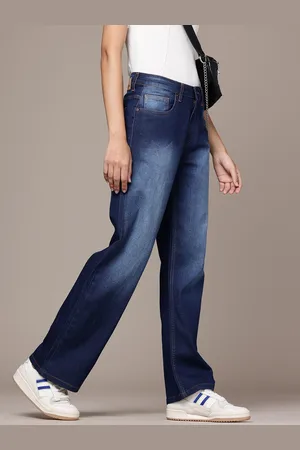Roadster The Life Co. Women Straight Fit Heavy Fade Stretchable Jeans